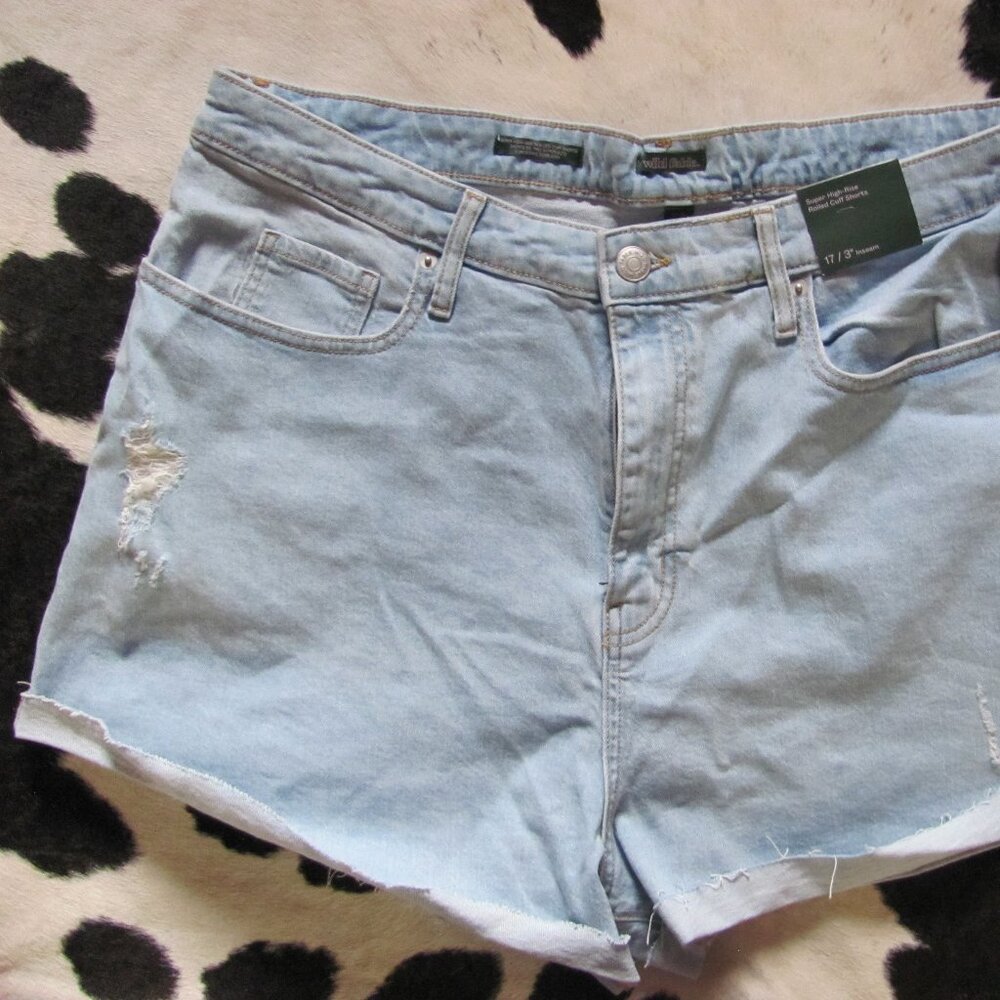 WILD FABLE DISTRESSED SHORTS 17/18  NTW